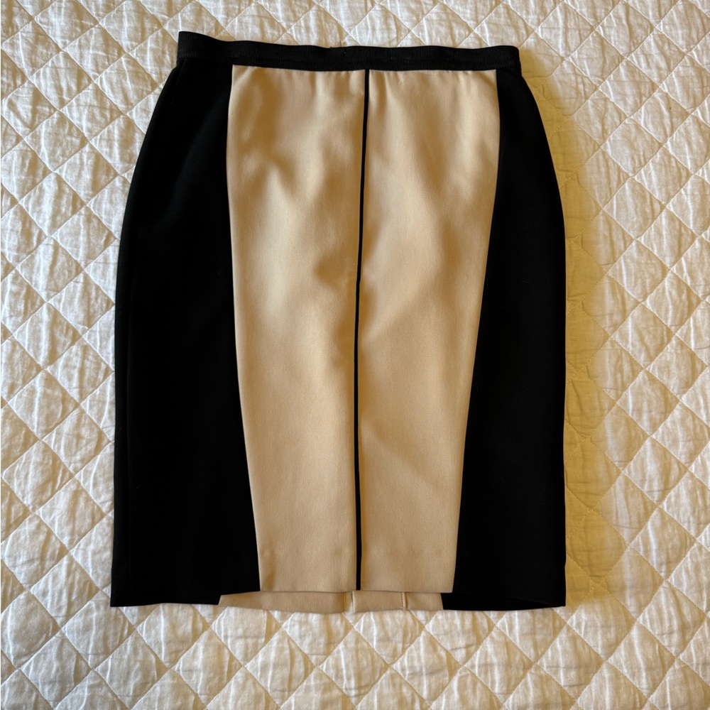 Elegant Black and Beige Women's Skirt